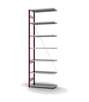 Fachbodenregal Anbauregal ORION PLUS, 3.000×1.000×400 mm, verzinkt