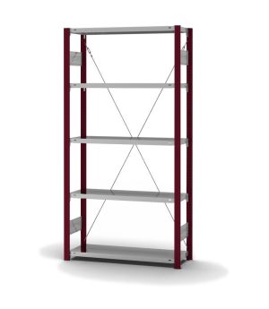 Fachbodenregal Grundregal ORION PLUS, 2.000×1.000×300 mm, verzinkt