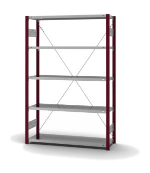 Fachbodenregal Grundregal ORION PLUS, 2.000×1.300×300 mm, verzinkt
