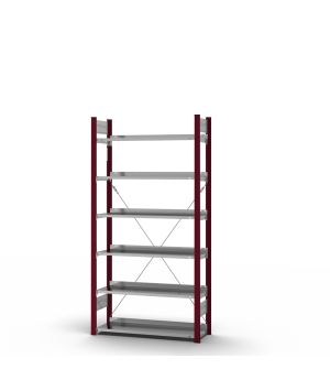 Aktenregal Grundregal ORION PLUS, 2.000×1.000×300 mm, verzinkt