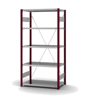 Fachbodenregal Grundregal ORION PLUS, 2.000×1.000×500 mm, verzinkt