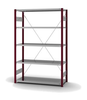 Fachbodenregal Grundregal ORION PLUS, 2.000×1.300×500 mm, verzinkt