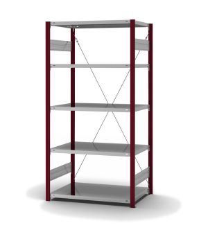 Fachbodenregal Grundregal ORION PLUS, 2.000×1.000×600 mm, verzinkt
