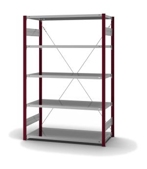 Fachbodenregal Grundregal ORION PLUS, 2.000×1.300×600 mm, verzinkt
