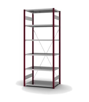 Fachbodenregal Grundregal ORION PLUS, 2.500×1.000×600 mm, verzinkt