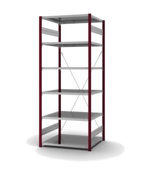 Fachbodenregal Grundregal ORION PLUS, 2.500×1.000×800 mm, verzinkt