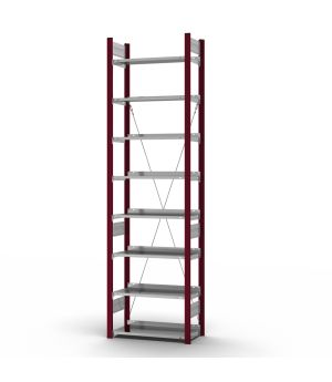 Aktenregal Grundregal ORION PLUS, 2.700×750×300 mm, verzinkt