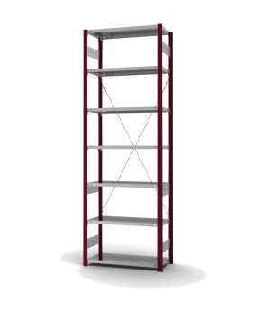 Fachbodenregal Grundregal ORION PLUS, 3.000×1.000×400 mm, verzinkt