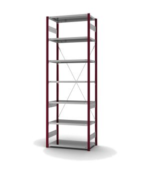 Fachbodenregal Grundregal ORION PLUS, 3.000×1.000×500 mm, verzinkt