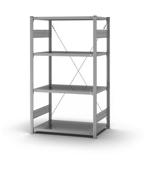 Edelstahlregal Grundregal ORION PLUS, 1.750×1.000×600 mm, Edelstahl