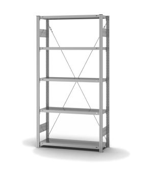 Edelstahlregal Grundregal ORION PLUS, 2.000×1.000×300 mm, Edelstahl