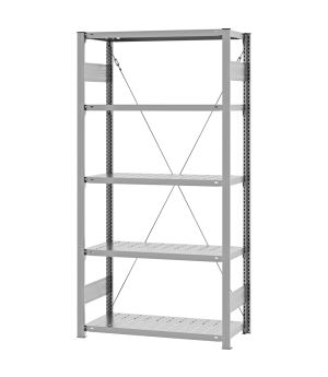 Edelstahlregal Grundregal ORION PLUS, 2.000×1.000×400 mm, Edelstahl