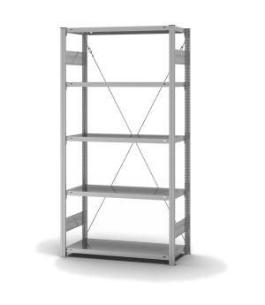Edelstahlregal Grundregal ORION PLUS, 2.000×1.000×400 mm, Edelstahl