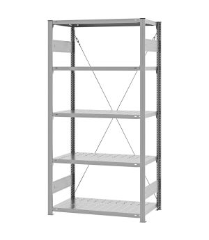 Edelstahlregal Grundregal ORION PLUS, 2.000×1.000×500 mm, Edelstahl