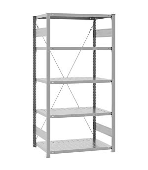 Edelstahlregal Grundregal ORION PLUS, 2.000×1.000×600 mm, Edelstahl