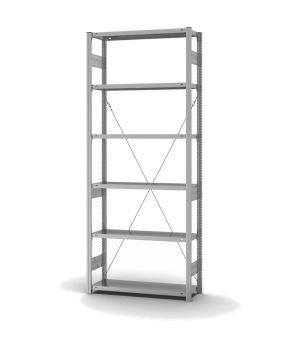 Edelstahlregal Grundregal ORION PLUS, 2.500×1.000×300 mm, Edelstahl