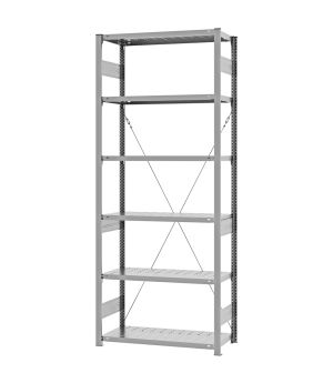 Edelstahlregal Grundregal ORION PLUS, 2.500×1.000×400 mm, Edelstahl