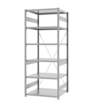 Edelstahlregal Grundregal ORION PLUS, 2.500×1.000×800 mm, Edelstahl