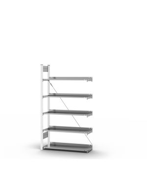 Aktenregal Anbauregal ORION PLUS, 1.750×1.000×300 mm, verzinkt