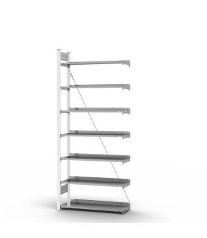 Aktenregal Anbauregal ORION PLUS, 2.350×1.000×300 mm, verzinkt