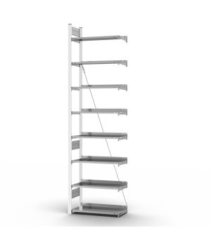 Aktenregal Anbauregal ORION PLUS, 2.700×750×300 mm, verzinkt