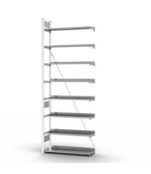 Aktenregal Anbauregal ORION PLUS, 2.700×1.000×300 mm, verzinkt