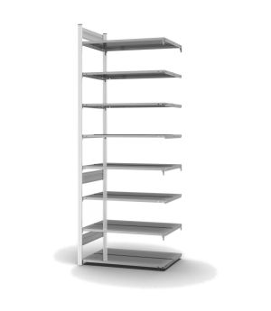 Aktenregal Anbauregal ORION PLUS, 2.700×1.000×600 mm, verzinkt