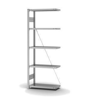 Fachbodenregal Anbauregal ORION PLUS, 2.000×750×300 mm, verzinkt
