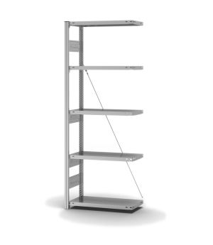 Fachbodenregal Anbauregal ORION PLUS, 2.000×750×300 mm, verzinkt