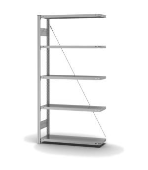 Fachbodenregal Anbauregal ORION PLUS, 2.000×1.000×300 mm, verzinkt