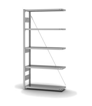Fachbodenregal Anbauregal ORION PLUS, 2.000×1.000×300 mm, verzinkt