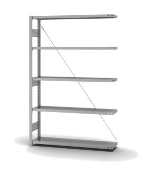 Fachbodenregal Anbauregal ORION PLUS, 2.000×1.300×300 mm, verzinkt