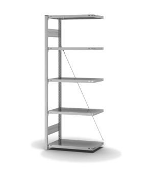 Fachbodenregal Anbauregal ORION PLUS, 2.000×750×400 mm, verzinkt