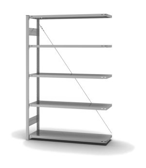 Fachbodenregal Anbauregal ORION PLUS, 2.000×1.300×400 mm, verzinkt
