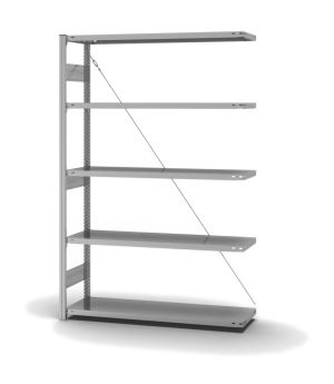 Fachbodenregal Anbauregal ORION PLUS, 2.000×1.300×400 mm, verzinkt