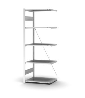 Profi-Lagerregal Anbauregal ORION PLUS, 2.000×750×500 mm, verzinkt