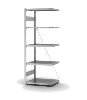 Fachbodenregal Anbauregal ORION PLUS, 2.000×750×500 mm, verzinkt