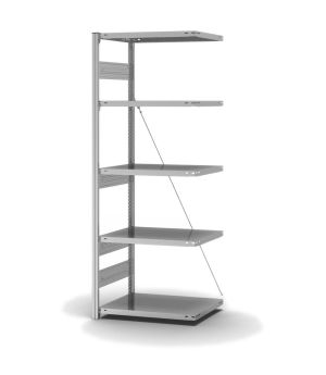 Fachbodenregal Anbauregal ORION PLUS, 2.000×750×500 mm, verzinkt