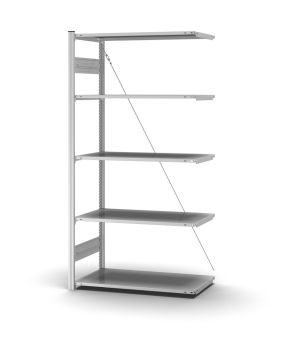 Profi-Lagerregal Anbauregal ORION PLUS, 2.000×1.000×500 mm, verzinkt