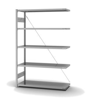 Fachbodenregal Anbauregal ORION PLUS, 2.000×1.300×500 mm, verzinkt