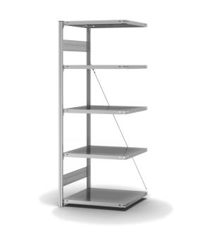 Fachbodenregal Anbauregal ORION PLUS, 2.000×750×600 mm, verzinkt