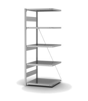 Fachbodenregal Anbauregal ORION PLUS, 2.000×750×600 mm, verzinkt
