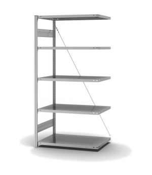Fachbodenregal Anbauregal ORION PLUS, 2.000×1.000×600 mm, verzinkt