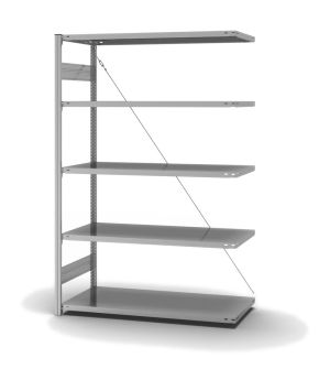 Fachbodenregal Anbauregal ORION PLUS, 2.000×1.300×600 mm, verzinkt