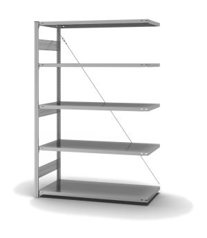Fachbodenregal Anbauregal ORION PLUS, 2.000×1.300×600 mm, verzinkt