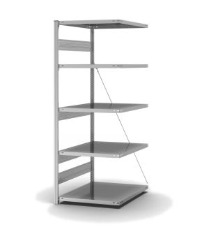 Fachbodenregal Anbauregal ORION PLUS, 2.000×750×800 mm, verzinkt