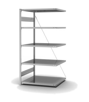 Fachbodenregal Anbauregal ORION PLUS, 2.000×1.000×800 mm, verzinkt