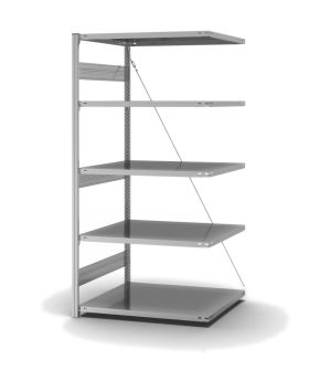Fachbodenregal Anbauregal ORION PLUS, 2.000×1.000×800 mm, verzinkt