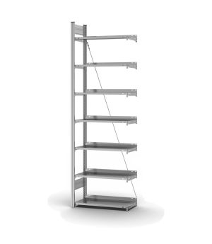 Aktenregal Anbauregal ORION PLUS, 2.350×750×300 mm, verzinkt