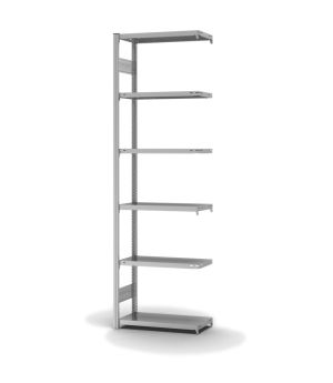 Fachbodenregal Anbauregal ORION PLUS, 2.500×750×300 mm, verzinkt